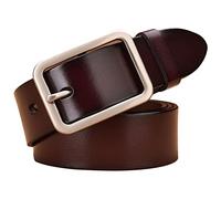 Cinturón de mujer con hebilla de aguja, cinturón ancho casual a la moda, se puede perforar, clip de cinturón acoplable para teléfono, café, A