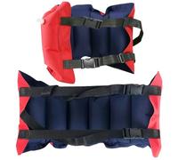 Cinturón de natación de 2 piezas para niños Cinturón de natación de nylon inflable con fugas con correa de hebilla y válvula 29x11 Dispositivo de flotación reutilizable para el aprendizaje de entrena