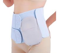 Cinturón de Ostomía, Cinturón de Soporte de Estoma, Cuidado Postoperatorio para Colostomía e Ileostomía, Orificio Ajustable (6-9 Cm), Refuerce Las Bolsas de Estoma(Small)