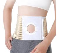 Cinturón de Ostomía de 16 Cm de Ancho, Cinturón Ostomía para Hombres y Mujeres, Orificio de 6 Cm, Faja de Estoma Abdominal para Colostomía, Ileostomía(Large)