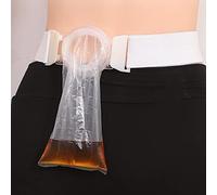 Cinturón de ostomía ligero y portátil, banda abdominal ajustable en longitud for el cuidado ostomías, ileostomías estomas. Incluye 100 bolsas drenables