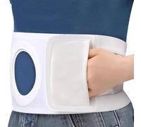 Cinturón de Ostomía para Hombres y Mujeres, Cinturón de Ostomía Ajustable para Colostomía e Ileostomía, Cuidado Postoperatorio(XL)