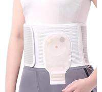 Cinturón de Ostomía para Hombres y Mujeres, Faja de Estoma Abdominal con Orificio Recortable (6-9 Cm), Prevención de Hernias Estomatológicas(Small)