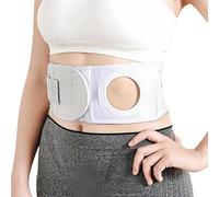 Cinturón de Ostomía para Hombres y Mujeres, Faja para Colostomía Ajustable, Ostomía Cinturón para Prevención de la Hernia Del Estoma y Reforzar las Bolsas Estomatológicas(X-Large)