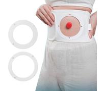 Cinturón de Ostomía para Hombres y Mujeres, Ostomía Cinturón Ajustable, Faja de Estoma Abdominal Transpirable, Uso Postoperatorio y Apta para Todas Las Estaciones(Large)