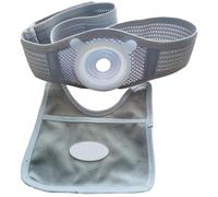 Cinturón de Ostomía Transpirable, Faja para Colostomía, Suministros de Ostomía Postoperatorio de Ostomías, Orificio Ajustable (2-5 Cm) para Reforzar Las Bolsas de Ostomía(Medium)