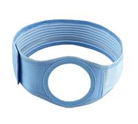 Cinturón de Ostomia Unisex Bolsa de Estoma Azul, Faja Hernia Umbilical de Extensión y 3 Anillos de Estoma Suministros Después de la Cirugía de Colostomía