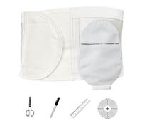 Cinturón de Ostomia Unisex, Bolsa de Estoma para Ileostomía Recortable y Ajustable para Colostomía, Ileostomía, Urostomía, Impermeable e Inodoro(S)