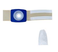 Cinturón de Ostomia Unisex, Fajas para Colostomia con 50 Bolsas Transparentes para Pacientes con Colostomía para Prevenir la Apertura del Estoma(Blue)