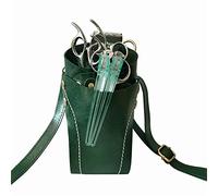 Cinturón de Peluquería Bolsita de la bolsa tijera cabello Bolsa Profesional Para Tijeras(Verde)