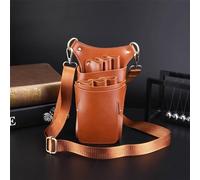 Cinturón de Peluquería Bolso bandolera de tijera personalizado y creativo Bolsa Profesional para Tijeras(Orange)