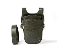 Cinturón de Peluquería Salón peluquero de peluquería bolsas estilistas estuche portavasos Bolsa Profesional Para Tijeras(Verde)