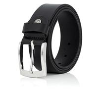 Cinturón de piel de búfalo auténtica para hombre de Lindenmann, talla XXL, color negro negro 38 x 42 cm