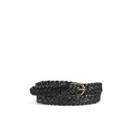 Cinturón de piel trenzada Avery Mujer Talla 95 cm. Color Negro