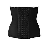 Cinturón de recuperación posparto para mujer, 6 ganchos, malla transpirable, faja moldeadora de cuerpo, corsé moldeador de cintura, corsé moldeador de cintura, Negro, L