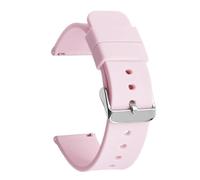Cinturón de reemplazo rápido de goma, Correa de silicona Correa de reloj de liberación rápida Reloj activo 14/16/18/19/20/21/22/24 mm Banda de goma Mujeres Hombres Correa de pulsera de repuesto(Pink s