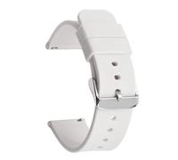 Cinturón de reemplazo rápido de goma, Correa de silicona Correa de reloj de liberación rápida Reloj activo 14/16/18/19/20/21/22/24 mm Banda de goma Mujeres Hombres Correa de pulsera de repuesto(White