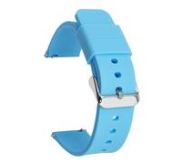 Cinturón de reemplazo rápido de goma, Correa de silicona Correa de reloj de liberación rápida Reloj activo 14/16/18/19/20/21/22/24 mm Banda de goma Mujeres Hombres Correa de pulsera de repuesto(Light