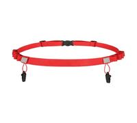 Cinturón de running - Diadema para cinturón de respaldo para correr a pie, correa deportiva ajustable para eventos competitivos para correr a pie, senderismo, equitación, rojo, Se référer au