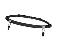Cinturón de running - Diadema para cinturón de respaldo para correr a pie, correa deportiva ajustable para eventos competitivos para correr a pie, senderismo, equitación, Negro , Se référer au