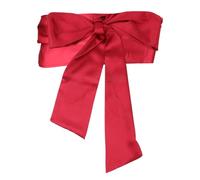 Cinturón de Satén para Boda, Cinturón Ancho de 9,5cm Cinturón de Novia Cinturón de Satén para Mujer Fiesta Ocasión Especial (Rojo)