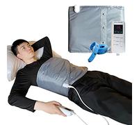Atdoriat Cinturón de sauna con compresión caliente, vibración, masaje, cinturón de calentamiento rápido para cintura y cuerpo abdominal, curva de cintura (versión actualizada amplia)