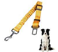 Cinturón de seguridad ajustable para perros de todos los tamaños con amortiguación y conector ISOFIX para perros - Cinturón de seguridad para perro coche para viajar de forma segura en cada viaje