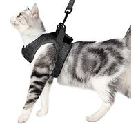 Cinturón de seguridad antiescape para gatos con correa, chaleco suave ajustable de 360°, cinturón de seguridad para gatitos y perros, correa fuera de la marcha, arnés para gatos, para gatitos