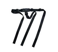 Cinturón de seguridad con arnés de 3 puntos para niños, correa de seguridad ajustable para bebé, correas de repuesto para silla alta (negro)