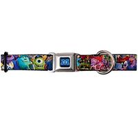 Cinturón de seguridad con hebilla de Walt Disney Movies TV Shows Monsters University Cast Cinturón de seguridad para mascotas, perro, gato