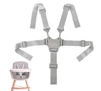 Cinturón de seguridad de 5 puntos,Cinturón de seguridad para silla alta,Cinturón de seguridad para cochecito de bebé,Cinturón de seguridad ajustable para trona con 2 hombros,Correa para trona