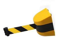 Cinturón de seguridad magnético retráctil Queue Ber - Cinturón de seguridad expandible para exteriores con base adhesiva, sistema de gestión de colas de cuerda de seguridad, ideal para eventos y