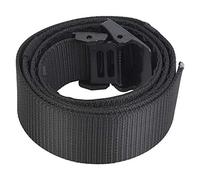 Cinturón de Seguridad para Dinero antirrobo con Cremallera y Bolsillo Oculto para Viajes al Aire, Senderismo, policía, Bomberos, poliéster, Negro, 48,2 Pulgadas