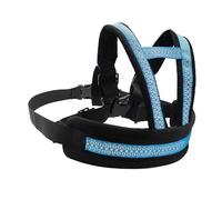 Cinturón de seguridad para motocicleta, cinturón ajustable para motocicleta con hebilla transpirable, arnés de seguridad anticaídas para hombro, arnés reflectante para motocicleta, azul claro, naranja