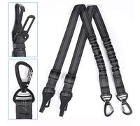 Cinturón de Seguridad para Perros, 2 Unidades Arnés de Seguridad Universal, 3 En 1 Arnés de Coche para Perros, Ajustable, Reflectantes, con Amortiguador Antichoque, con Gancho 360º -Versión Mejorada