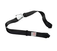 Cinturón de seguridad portátil de dos puntos, triciclo eléctrico, para ambulancia, silla de ruedas, cama de hospital, seguridad para discapacitados, sin scew (negro, hebilla de avión)