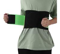 Cinturón de Soporte de Cintura, Cinturón de Entrenamiento de Cintura Soporte de Placa de Acero Transpirable Ajustable para Escoliosis para Hernia de Disco Intervertebral(Verde fluorescente)
