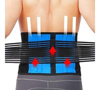 Cinturón de Soporte Lumbar de Doble tracción, Talla Grande S-6XL, para Hombres y Mujeres, Corrector de Postura para la Espalda, descompresión de Columna Vertebral, Entrenador de Cintura Deportivo