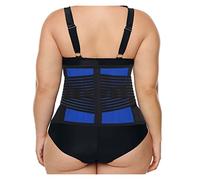 Cinturón de Soporte Lumbar Extragrande, Tallas S-6XL, para Hombres y Mujeres, para aliviar el Dolor de Cintura, masajeador, abdominoplastia, Deportivo, para ciática y escoliosis (5XL) (Azul S)