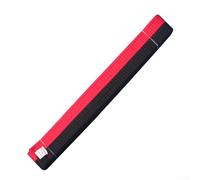 Cinturón de taekwondo para karate y judo de 280 cm de longitud para jóvenes y adultos, fabricado en poliéster con doble costura de precisión y relleno de fieltro, color rojo y negro