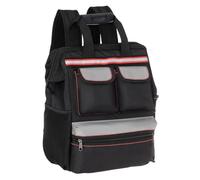 Cinturón de tela Oxford for electricista, reparación ascensores, almacenamiento herramientas, mochila viaje gran capacidad for hombro Mochila de Herramientas(Black)