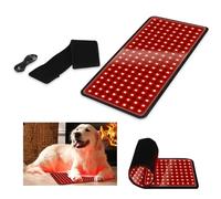 Cinturón de terapia de luz roja for mascotas, dispositivo de terapia de luz roja infrarroja antilamido portátil, for aliviar el dolor, cuidado de heridas en perros, gatos y caballos