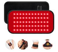 Cinturón de terapia de luz roja, terapia de luz infrarroja para cuerpo con temporizador para alivio del dolor muscular de espalda, hombros, cintura, reduce la inflamación y el dolor en las