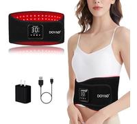 Cinturón de terapia de luz roja inalámbrico con infrarrojo cercano, cinturón de terapia alimentado por pilas (tamaño A)