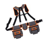 Cinturón de trabajo multiusos con bolsas de almacenamiento de alta capacidad para clavos, cintas métricas y varias herramientas reforzadas para herramientas de carpintero