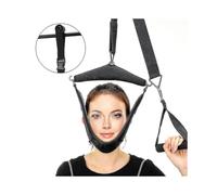 Cinturón de tracción cervical, kit de estiramiento de cuello para puerta cruzada, ajuste quiropráctico