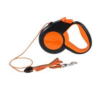 Cinturón de tracción escalable con cinta reflectante fuerte y mango antideslizante, adecuado para perros y gatos pequeños y medianos grandes (naranja, 3 m)