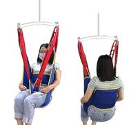 Cinturón De Transferencia De Elevación, Paciente Honda Levantador Grúa Cabestrillo De Ducha De Pierna Dividida Eslinga Higiénica Arnés Elevación Paciente Cuerpo Completo (Color : 1, Size : M)