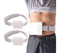 Cinturón de tubo de alimentación de 2 uds, soporte de tubo de alimentación transpirable, cómodo, suave y ajustable para accesorios de diálisis peritoneal, cinturón