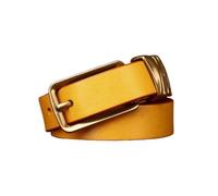 Cinturón De Vestir Cuero Con Hebilla Dorada Cuadrada Clásica For Mujer, Correa Cintura Naranja Flaca 2,4 Cm For Pantalones Vaqueros (95 Cm/37)(Yellow,95cm/37)